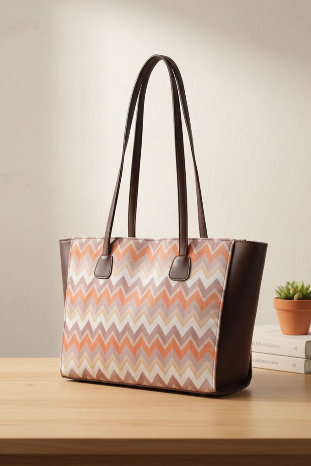 Culture Side Rexine Canvas Tote Horizon