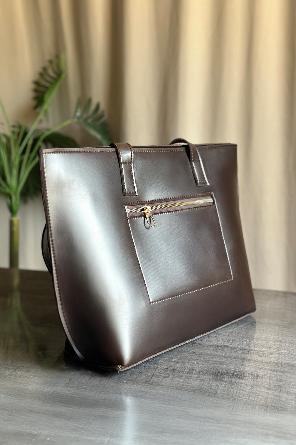 Culture Tote Alexa -Dark Brown