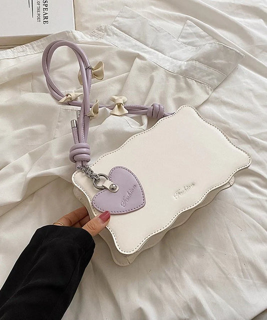Heart Handbag Lilac Strap (High Quality)