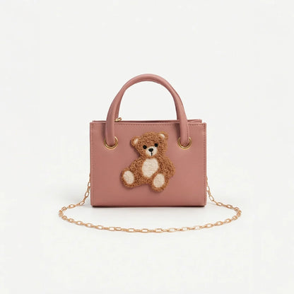 Culture Teddy Bear Mini Handbag- Pink