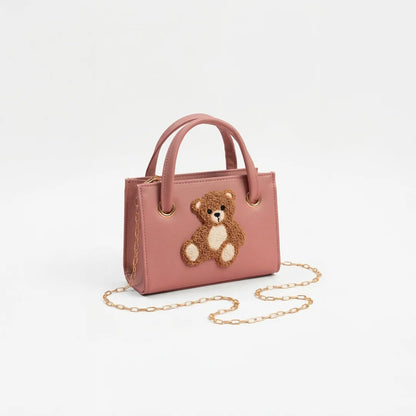 Culture Teddy Bear Mini Handbag- Pink