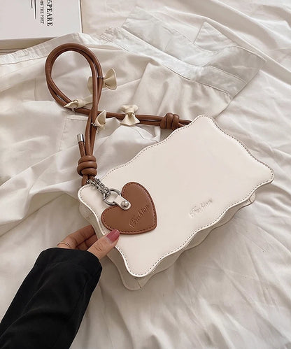 Heart Handbag Brown Strap (High Quality)