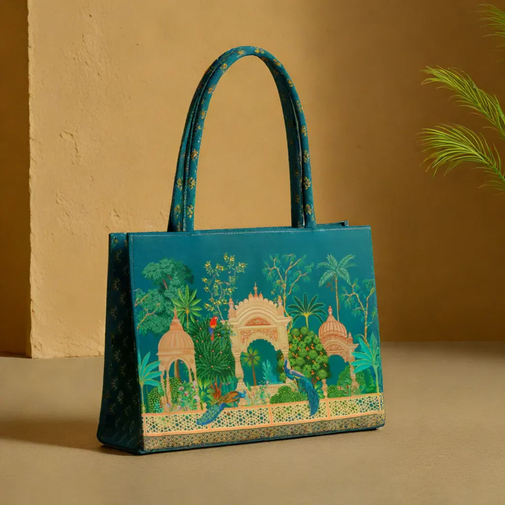 Culture Canvas Tote Bag Peacock