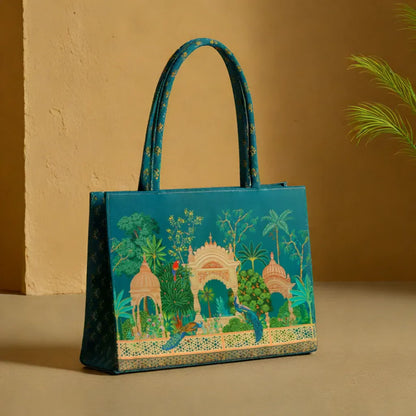Culture Canvas Tote Bag Peacock