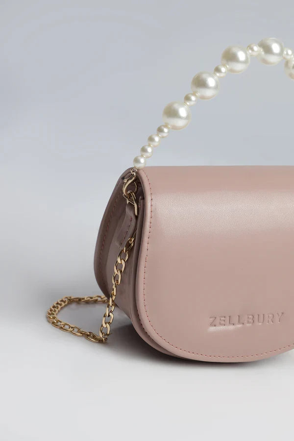 Culture Mini Pearl Handbag-Pink