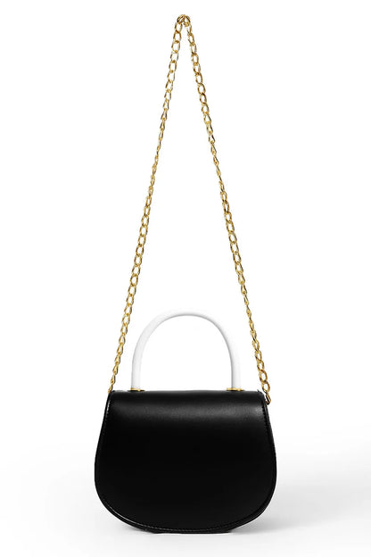 Culture Bow Charm Handbag-Black