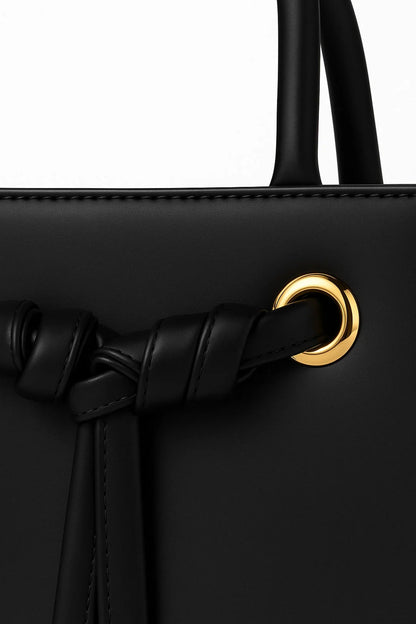 Culture Knot Mini Handbag-Black