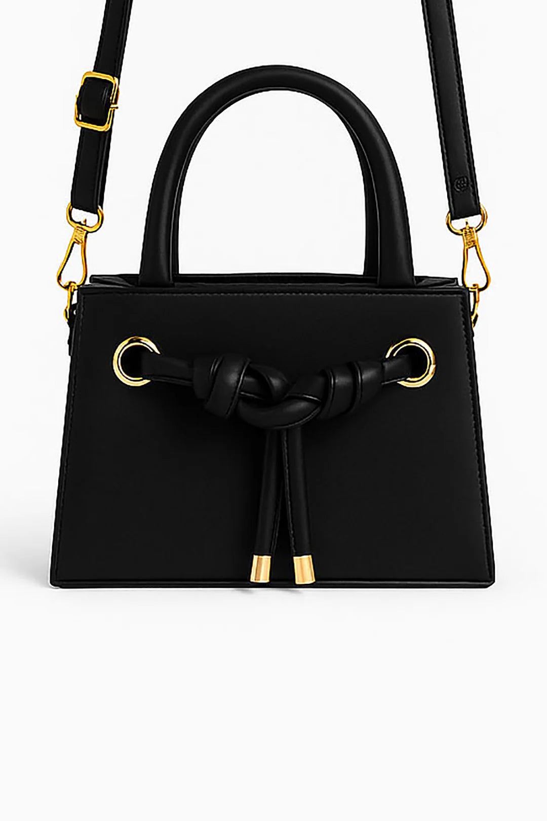 Culture Knot Mini Handbag-Black