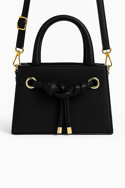 Culture Knot Mini Handbag-Black