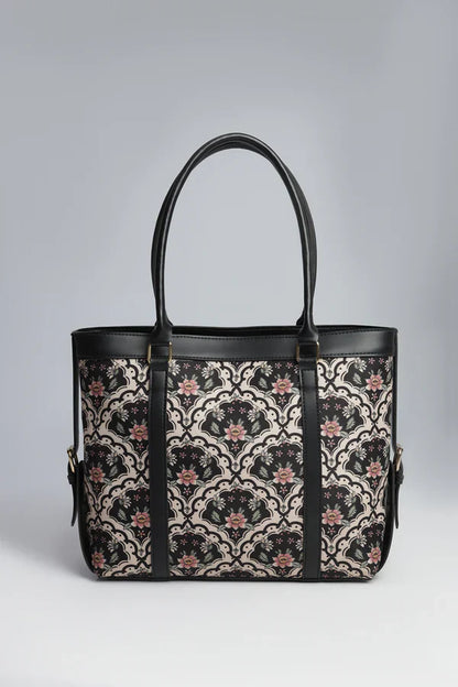 Culture Strap Canvas Tote Bag Twilight Patels