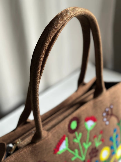 Ideas Gul Ahmed Premium Handmade Embossed Work Brown (LIMITED STOCK)