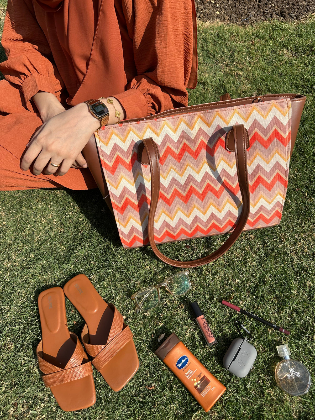 Culture Side Rexine Canvas Tote Horizon