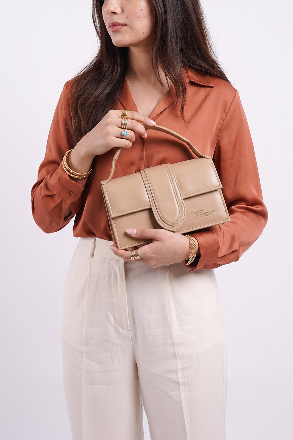 Culture Handbag Bambyno - Beige