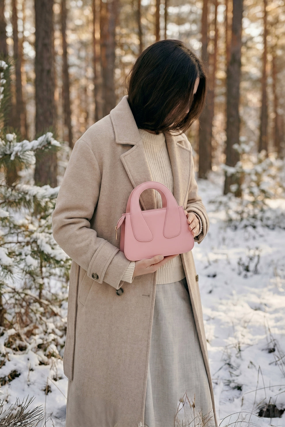 Culture Handbag Crest - Blush Pink