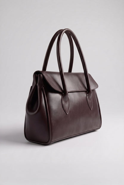 Culture Office Tote - Dark Brown