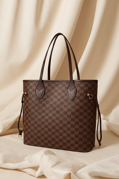 Culture Duo Tote Checkered - Brown