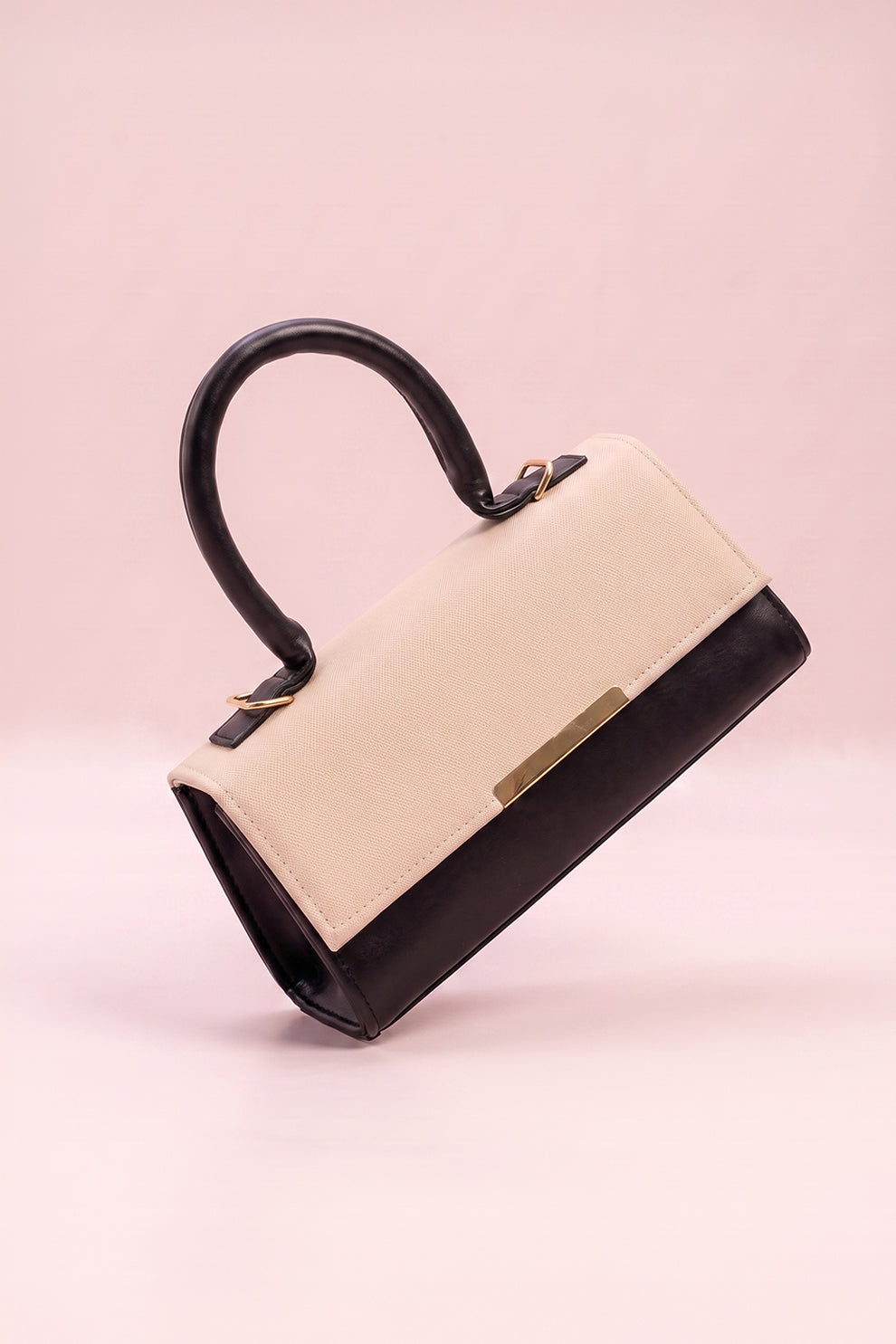 Culture Handbag Vesper - Cream And Black