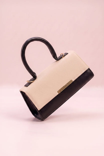 Culture Handbag Vesper - Cream And Black