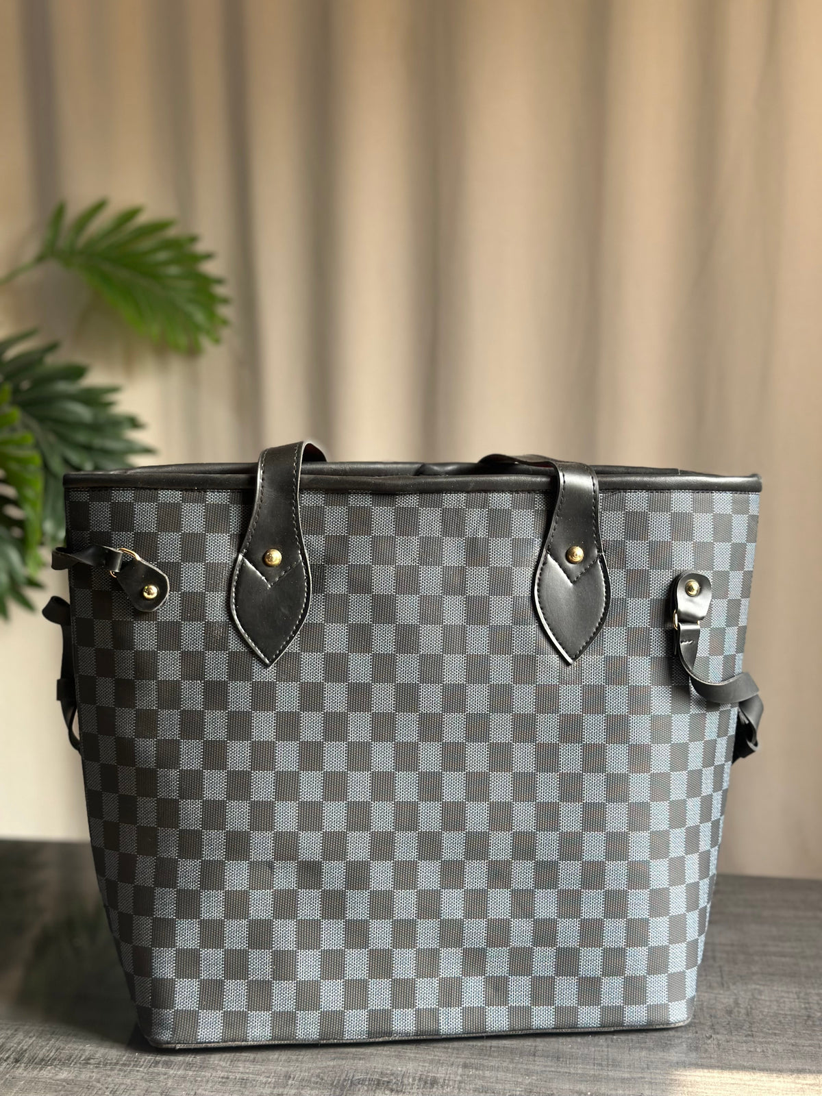 Culture Duo Tote Checkered - Black