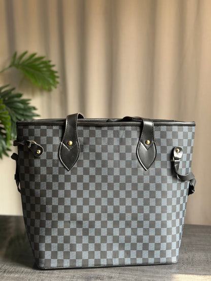 Culture Duo Tote Checkered - Black