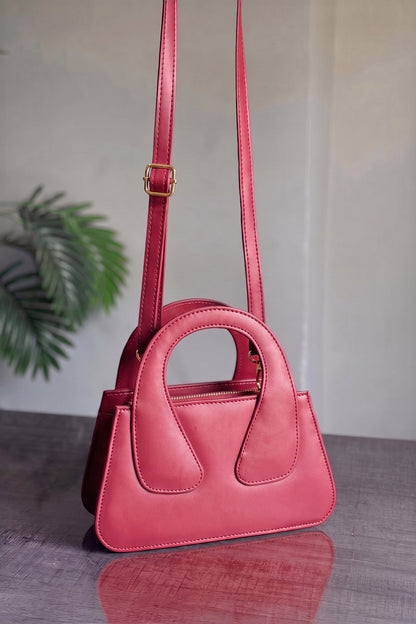 Culture Handbag Crest - Maroon