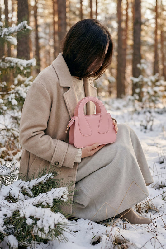 Culture Handbag Crest - Blush Pink