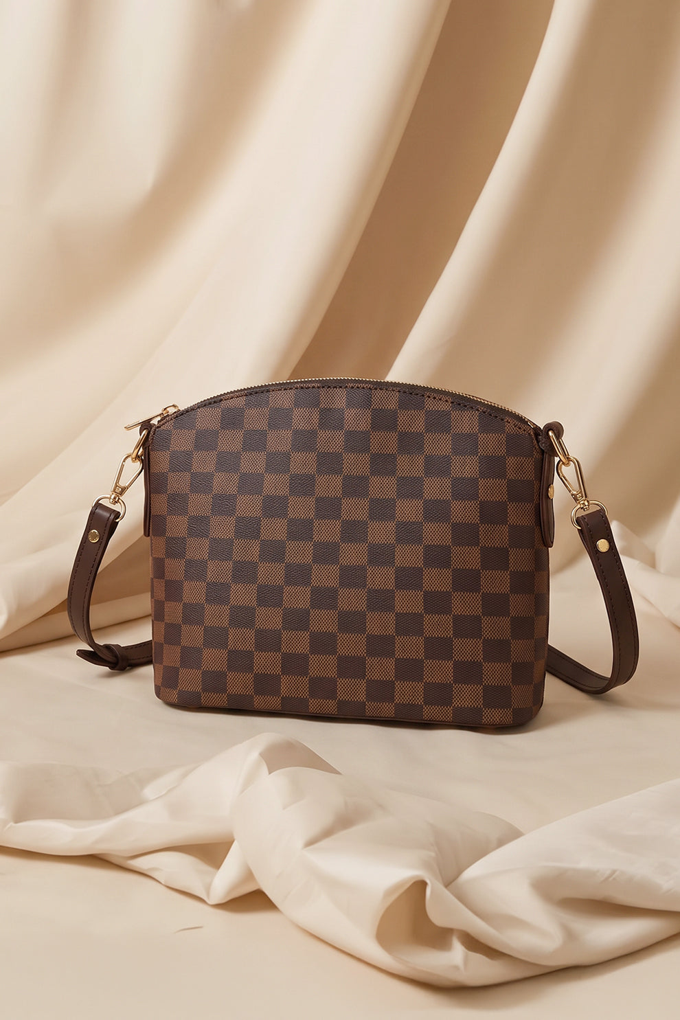 Culture Duo Tote Checkered - Brown