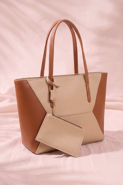 CULTURE TOTE SIGNATURE-BROWN