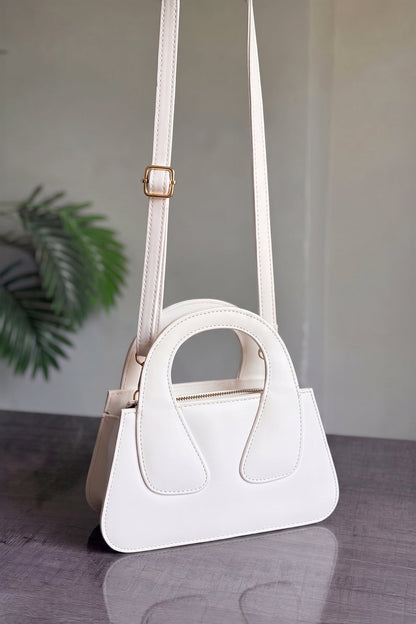 Culture Handbag Crest - White