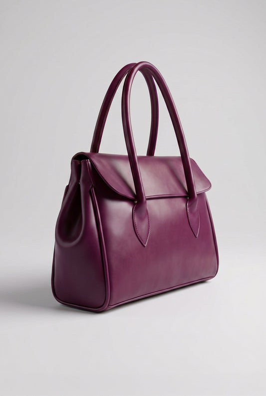 Culture Office Tote - Red Wine (Magenta +Maroon)