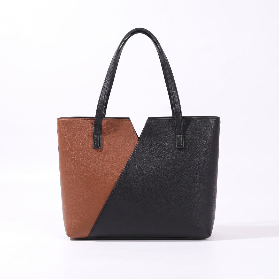 Culture Tote Notch - Black and Brown