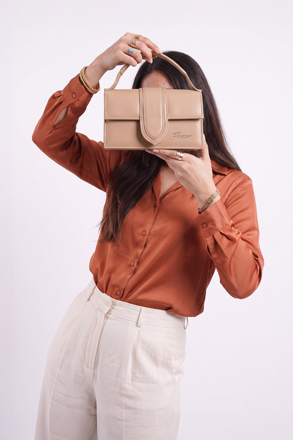 Culture Handbag Bambyno - Beige