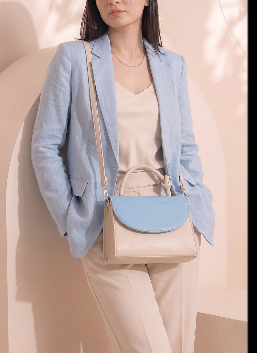 Culture Handbag Stella Knot - Sky Blue