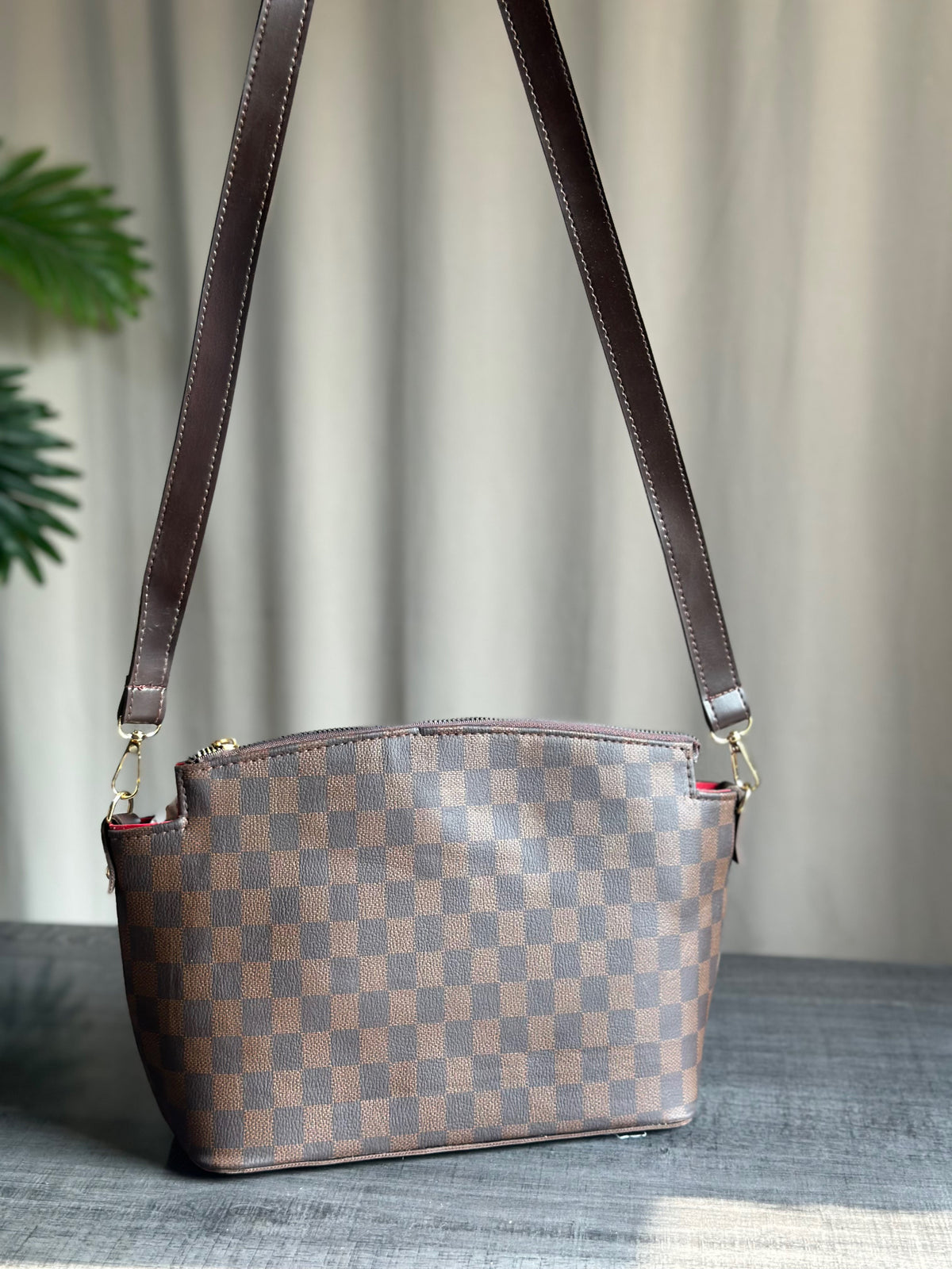 Culture Duo Tote Checkered - Brown