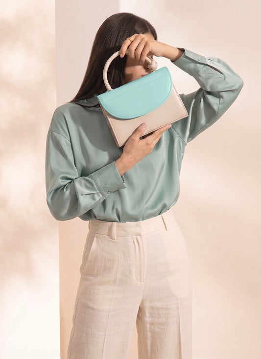 Culture Handbag Stella Knot - Cyan