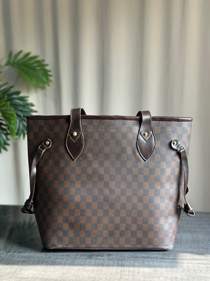 Culture Duo Tote Checkered - Brown