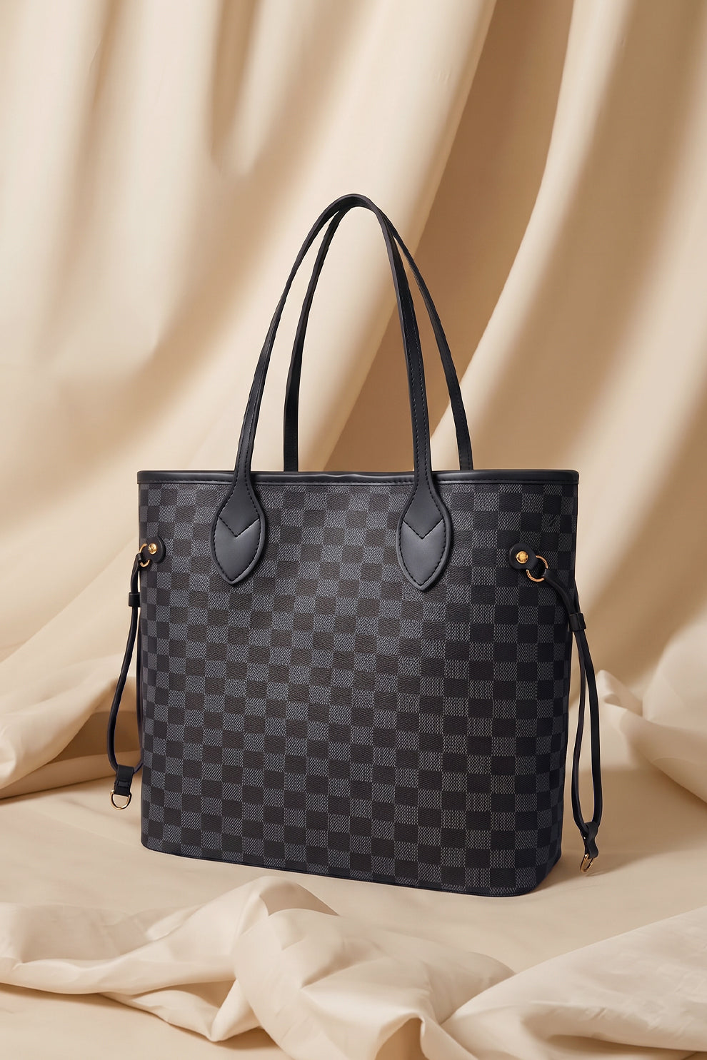 Culture Duo Tote Checkered - Black