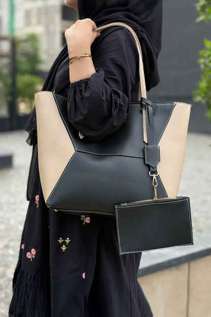 CULTURE TOTE SIGNATURE-BLACK