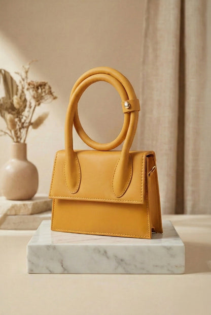 Culture HandBag Jacqumues - Yellow Gold